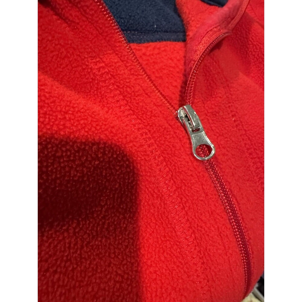 Laura Scott Women Fleece Vest Full Zip Pockets Sleeveless Red Womens XL Cozy EUC - Picture 8 of 16